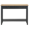 Schwarzer Beistelltisch Ghgeorghe 110x35x80cm (Holz)