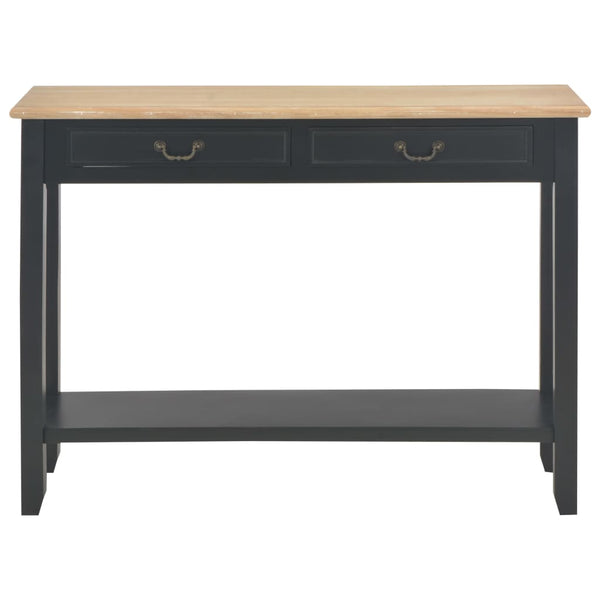 Schwarzer Beistelltisch Ghgeorghe 110x35x80cm (Holz)