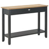 Schwarzer Beistelltisch Ghgeorghe 110x35x80cm (Holz)