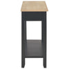 Schwarzer Beistelltisch Ghgeorghe 110x35x80cm (Holz)