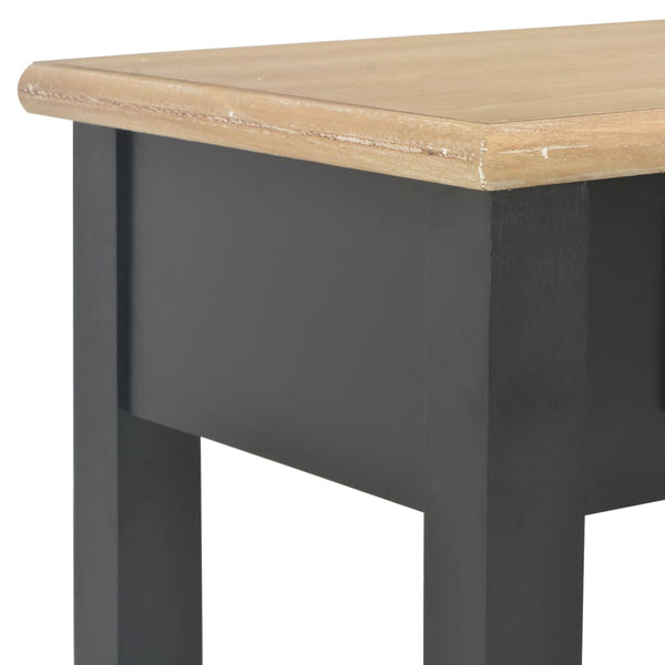 Schwarzer Beistelltisch Ghgeorghe 110x35x80cm (Holz)