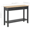 Schwarzer Beistelltisch Ghgeorghe 110x35x80cm (Holz)