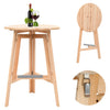 Sechs klappbare Bartische Pelendava 78cm