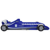 Blaues Kinderbett Rennwagen Garabed 90x200cm
