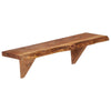 Wandregale Pardaria 60x20x18cm (2 Stk. massives Akazienholz)
