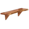 Wandregale Pardaria 60x20x18cm (2 Stk. massives Akazienholz)