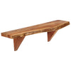 Wandregale Pardaria 60x20x18cm (2 Stk. massives Akazienholz)