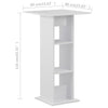 Weißer Bartisch Rone 60x60x110cm