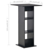 Stehtisch Rone Schwarz 60x60x110cm