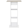 Bartisch Rone Weiß und Beton 60x60x110cm