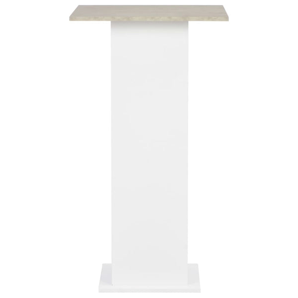 Bartisch Rone Weiß und Beton 60x60x110cm