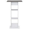 Bartisch Rone 60x60x110cm weiß und anthrazit