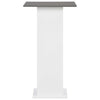Bartisch Rone 60x60x110cm weiß und anthrazit
