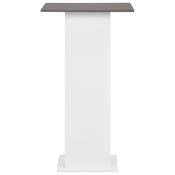 Bartisch Rone 60x60x110cm weiß und anthrazit