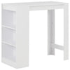 Sande Bartisch weiß mit Regal 110x50x103cm