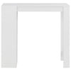Sande Bartisch weiß mit Regal 110x50x103cm