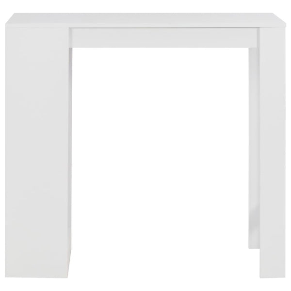 Sande Bartisch weiß mit Regal 110x50x103cm