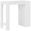 Sande Bartisch weiß mit Regal 110x50x103cm