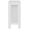 Sande Bartisch weiß mit Regal 110x50x103cm