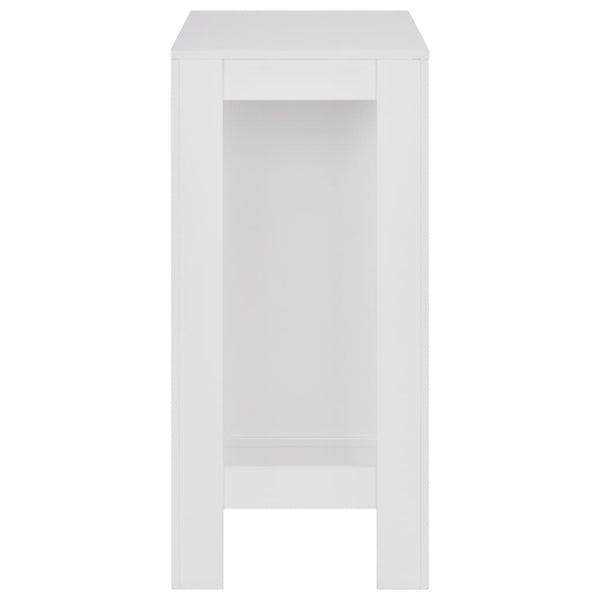 Sande Bartisch weiß mit Regal 110x50x103cm