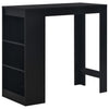 Schwarzer Bartisch mit Regal Sande 110x50x103cm