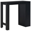 Schwarzer Bartisch mit Regal Sande 110x50x103cm