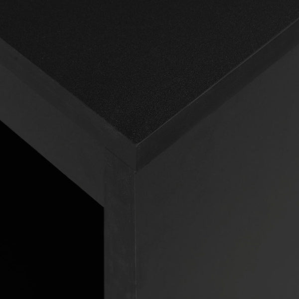 Schwarzer Bartisch mit Regal Sande 110x50x103cm