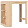Eiche Bartisch mit Regal Sande 110x50x103cm