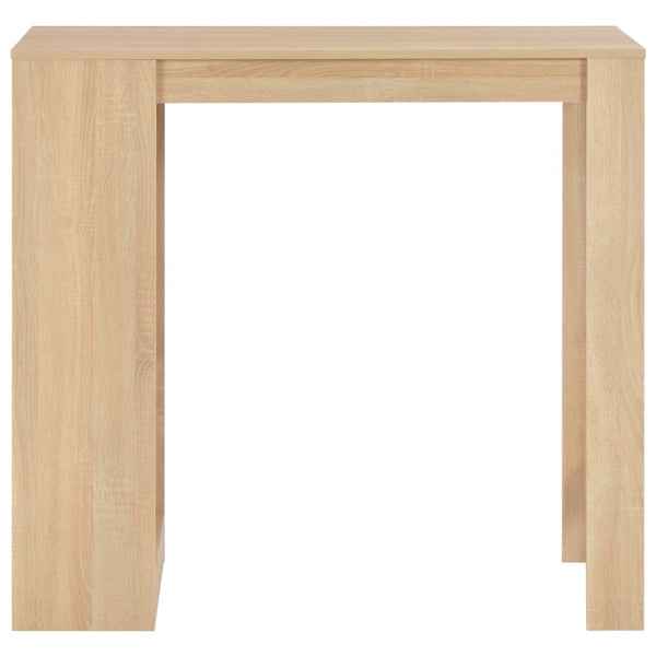 Eiche Bartisch mit Regal Sande 110x50x103cm