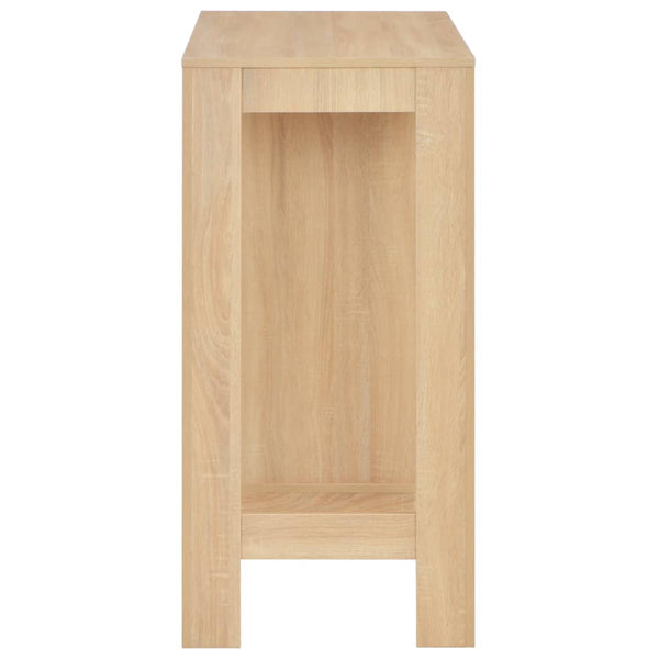 Eiche Bartisch mit Regal Sande 110x50x103cm