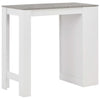 Bartisch mit weißer Ablage Sande 110x50x103cm