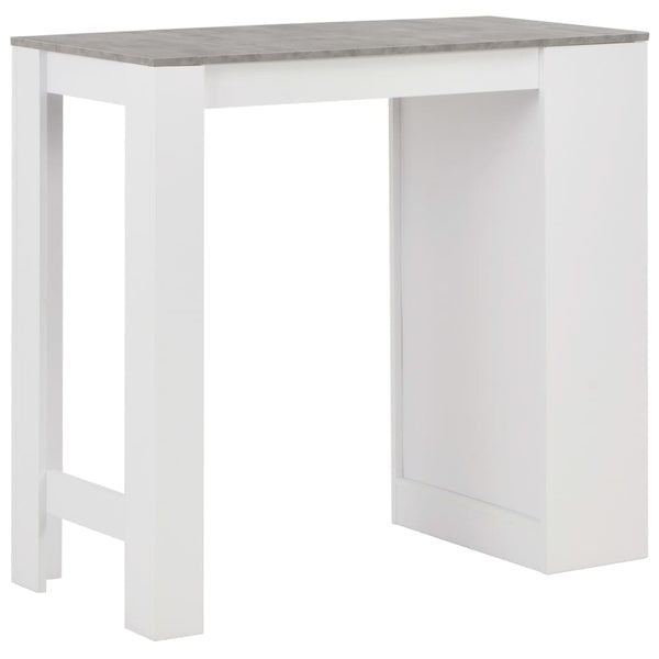 Bartisch mit weißer Ablage Sande 110x50x103cm