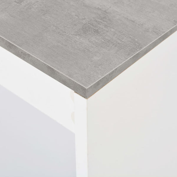 Bartisch mit weißer Ablage Sande 110x50x103cm