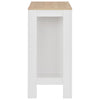 Bartisch Sande mit weißem Regal 110x50x103cm
