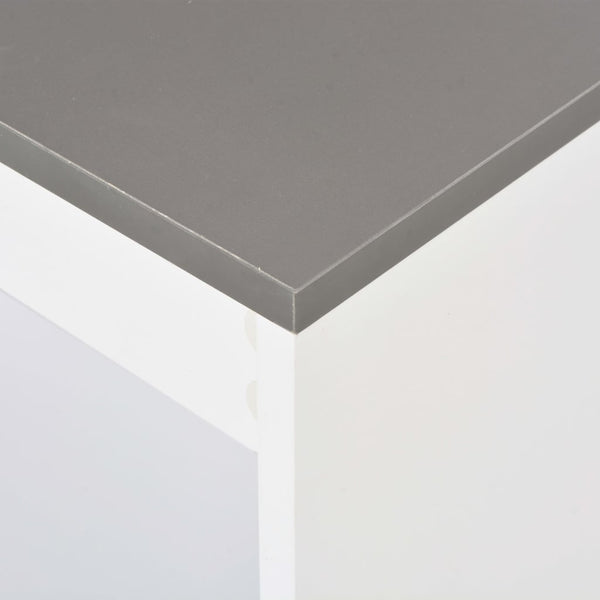 Weißer Sande Bartisch mit Ablage 110x50x103cm