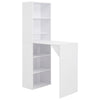 Bartisch Dinelu mit Schrank, weiß 115x59x200cm
