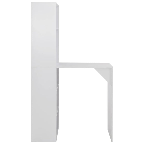 Bartisch Dinelu mit Schrank, weiß 115x59x200cm
