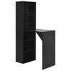 Stehtisch mit Schrank Dinelu schwarz 115x59x200cm