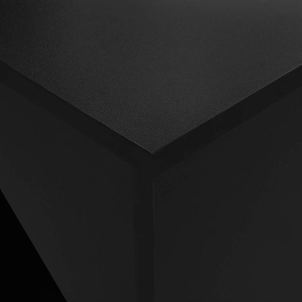Stehtisch mit Schrank Dinelu schwarz 115x59x200cm