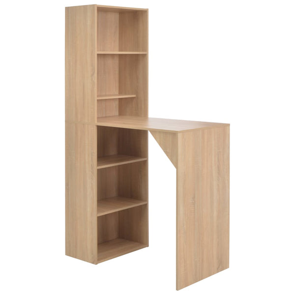 Eichen-Bartresen mit Schrank Dinelu 115x59x200cm
