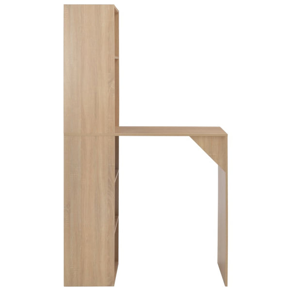 Eichen-Bartresen mit Schrank Dinelu 115x59x200cm