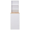 Weißer Dinelu Bartisch mit Schrank 115x59x200cm