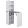 Dinelu Bartisch mit Schrank, weiß, 115x59x200cm
