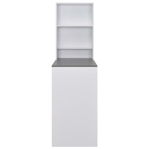 Dinelu Bartisch mit Schrank, weiß, 115x59x200cm