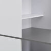 Dinelu Bartisch mit Schrank, weiß, 115x59x200cm