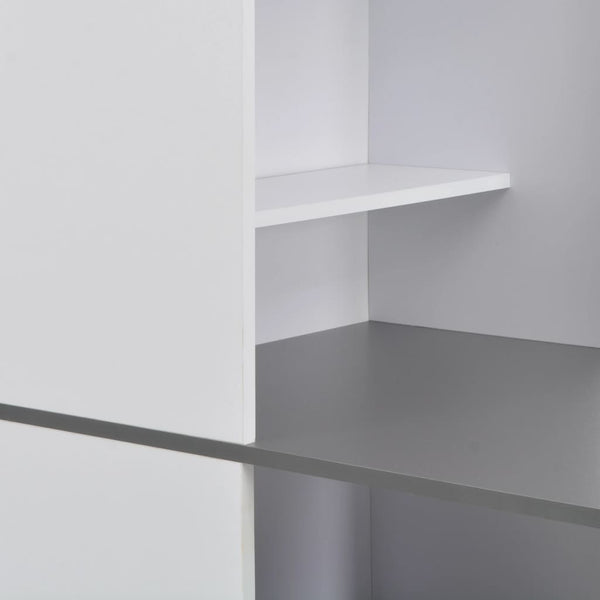 Dinelu Bartisch mit Schrank, weiß, 115x59x200cm