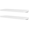 Weißes Wandregal Mardari 80cm (4 Stück)