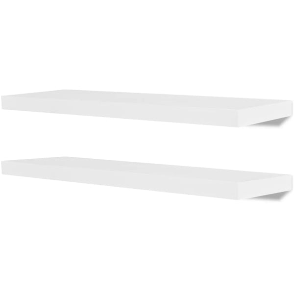 Weißes Wandregal Mardari 80cm (4 Stück)