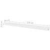 Weißes Wandregal Mardari 120cm (4 Stück)