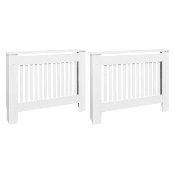 Heizkörperverkleidung Eliss 112cm, weiß (2 Stück, MDF)
